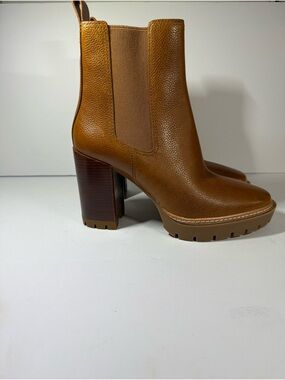 Tory Burch Women’s Brown Leather Platform Chelsea Boots size 7.5